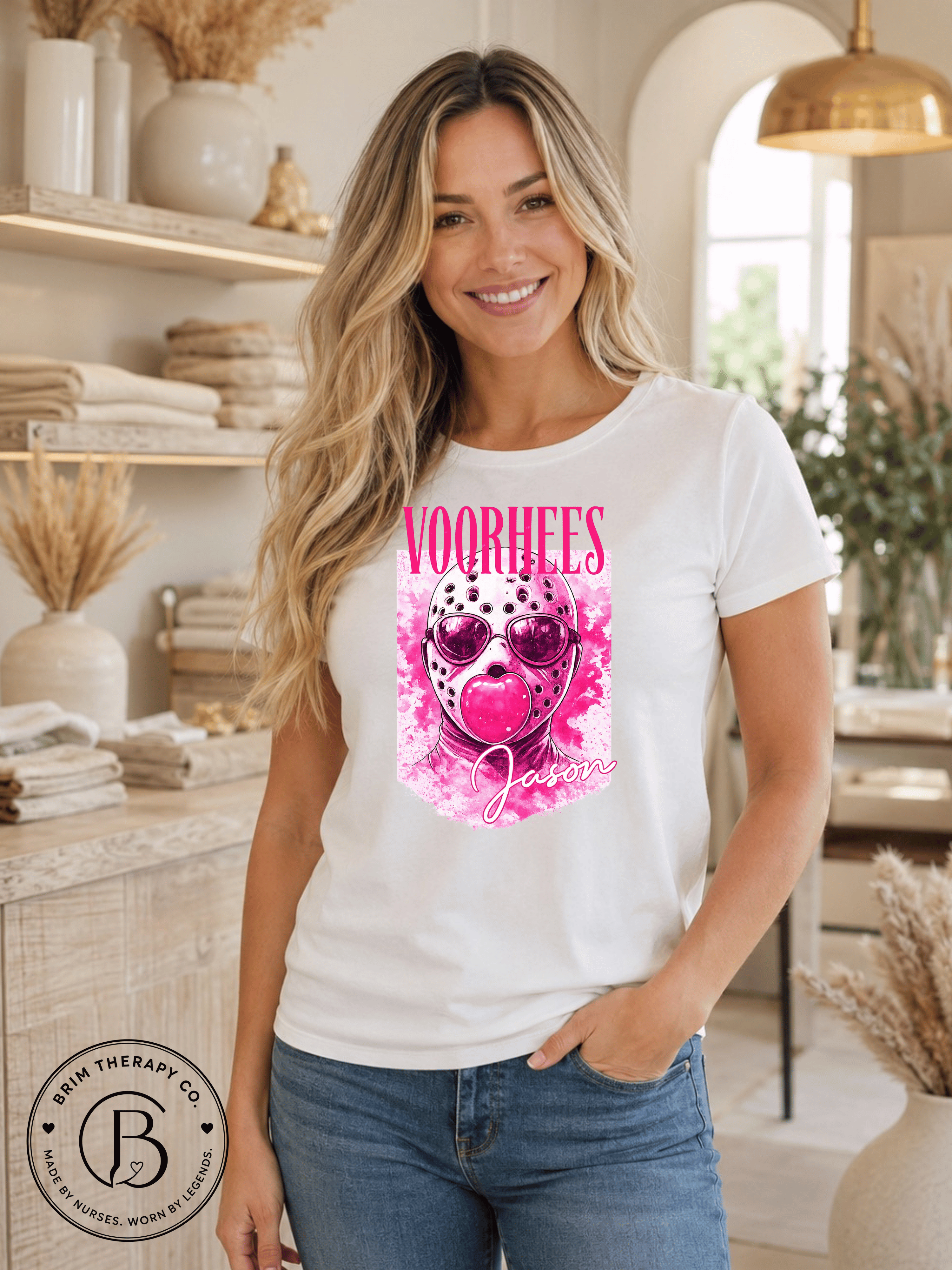 SEHL1004: Pretty in Pink Voorhees Tee