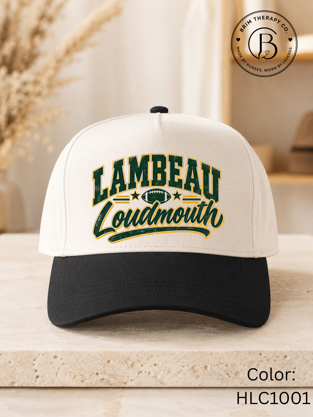 SPFB1307: Lambeau Loudmouth Packers Football Trucker Hat