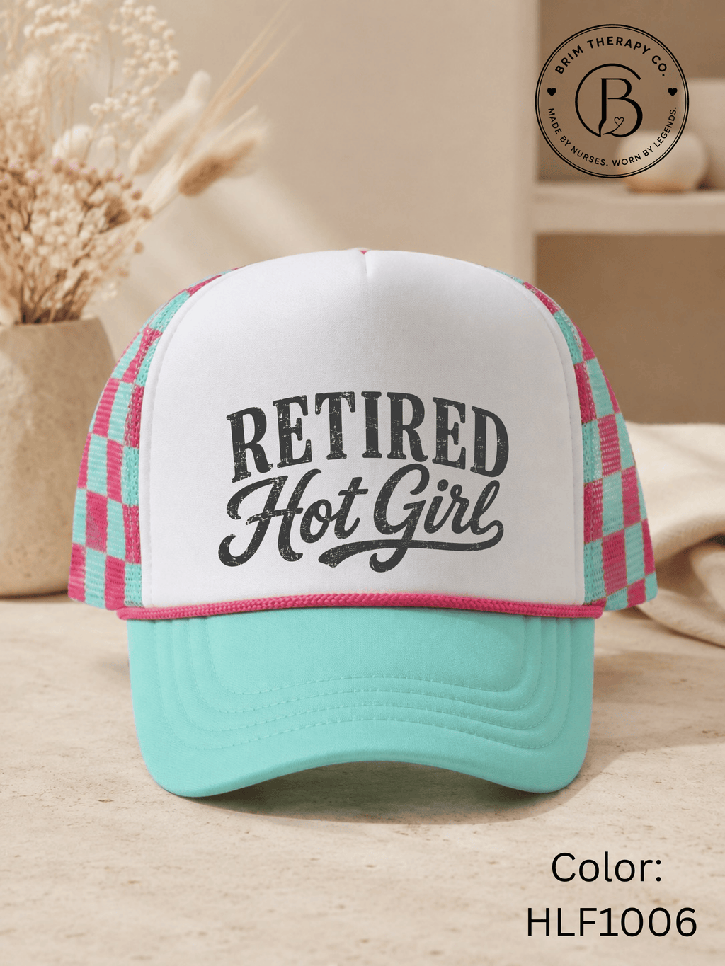 GELI1025: Retired Hot Girl Trucker Hat