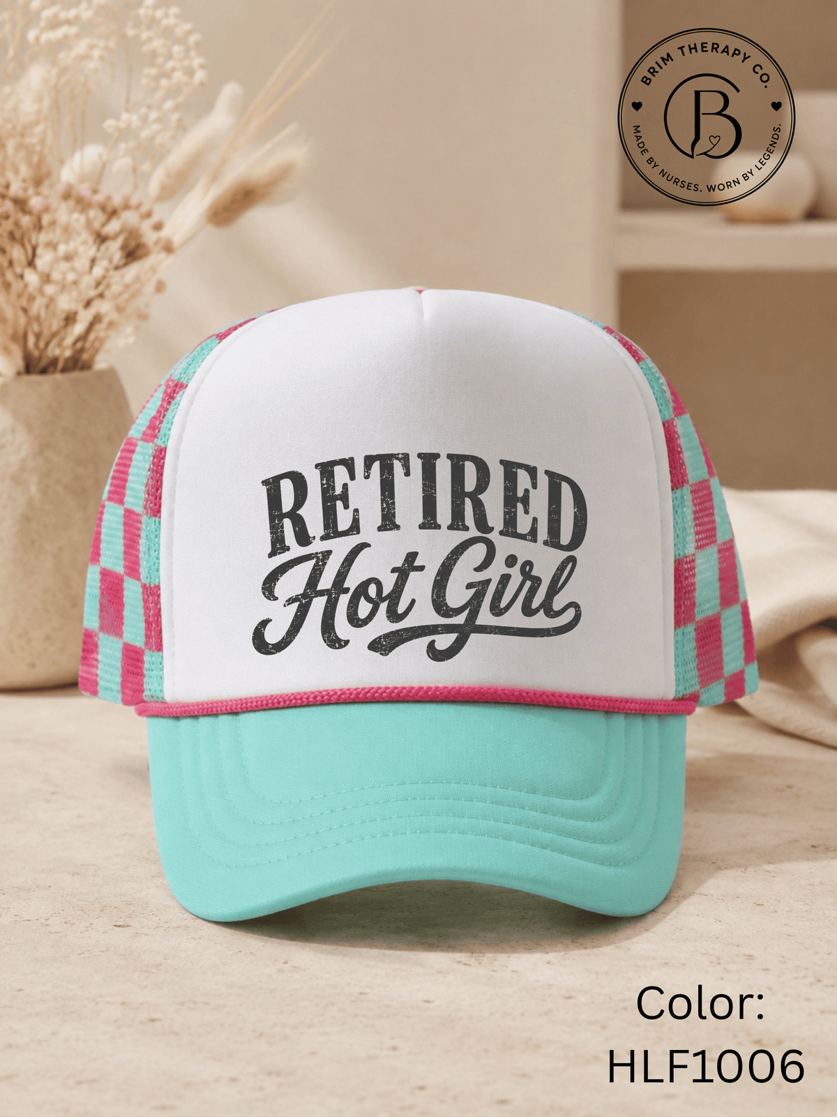 GELI1025: Retired Hot Girl Trucker Hat