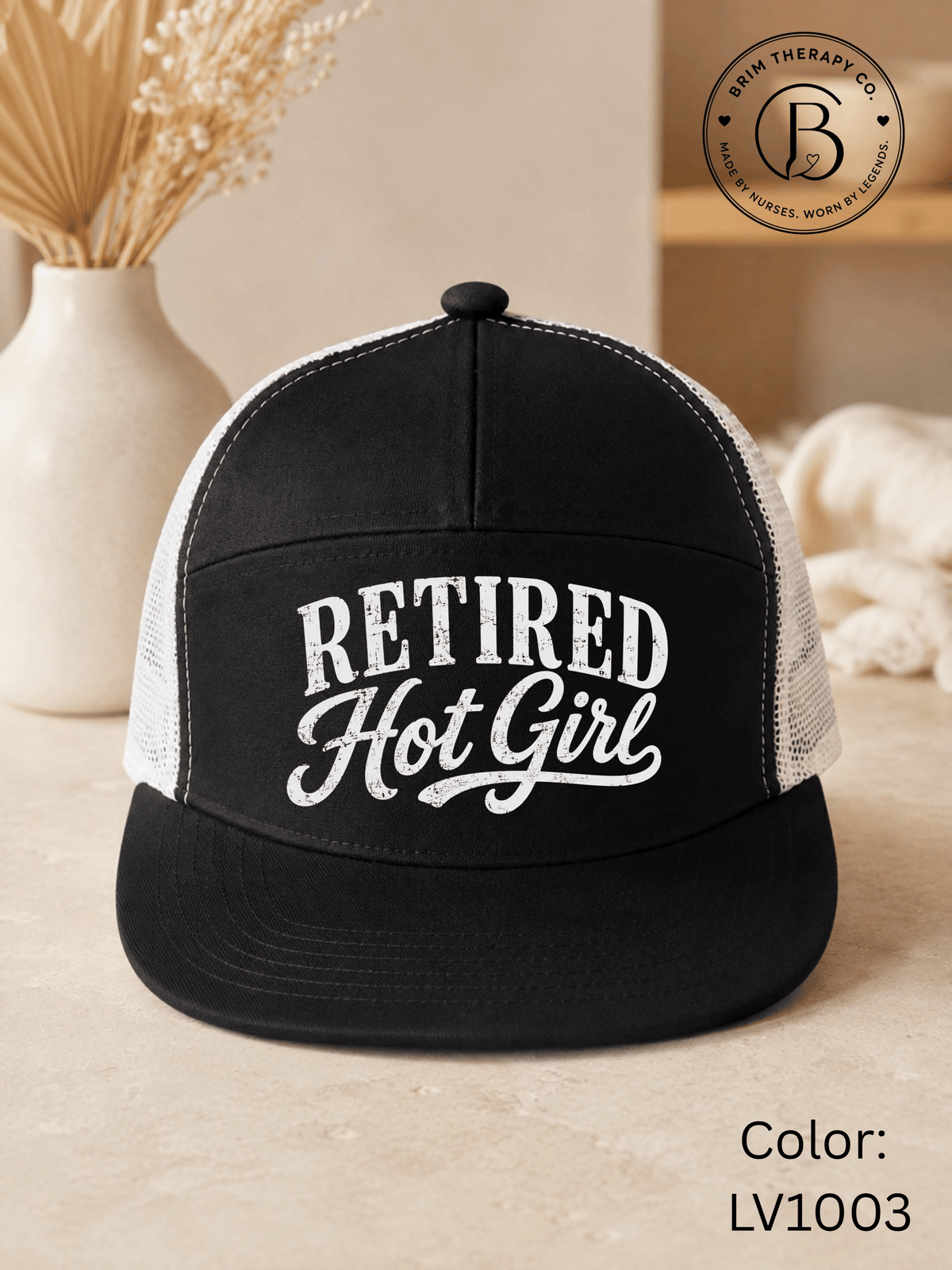 GELI1025: Retired Hot Girl Trucker Hat