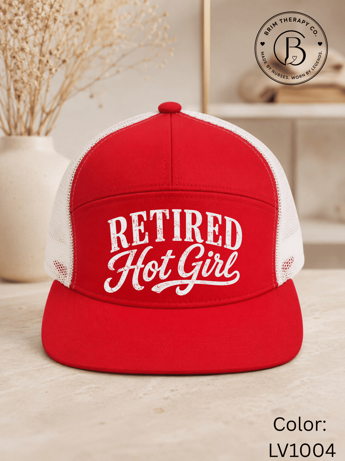 GELI1025: Retired Hot Girl Trucker Hat
