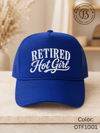 GELI1025: Retired Hot Girl Trucker Hat