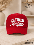 GELI1025: Retired Hot Girl Trucker Hat