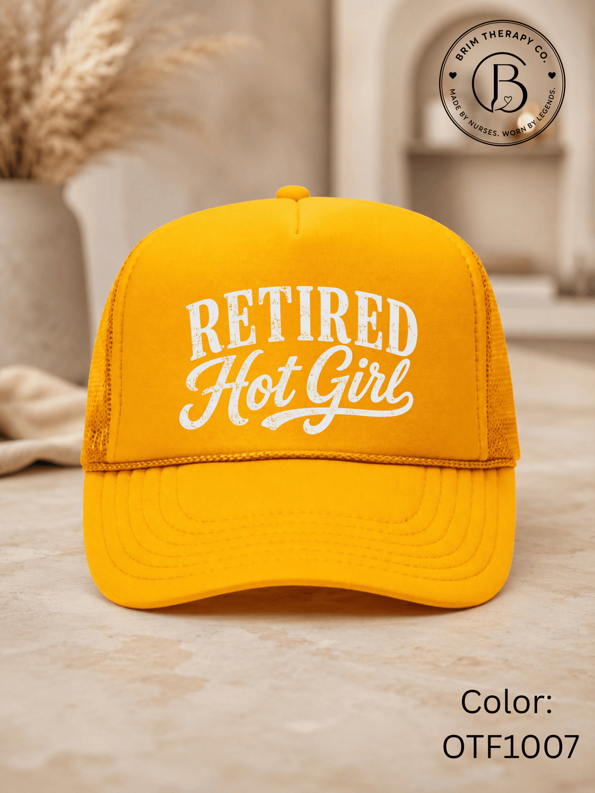 GELI1025: Retired Hot Girl Trucker Hat