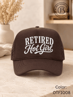 GELI1025: Retired Hot Girl Trucker Hat