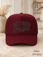 GELI1025: Retired Hot Girl Trucker Hat