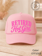 GELI1025: Retired Hot Girl Trucker Hat
