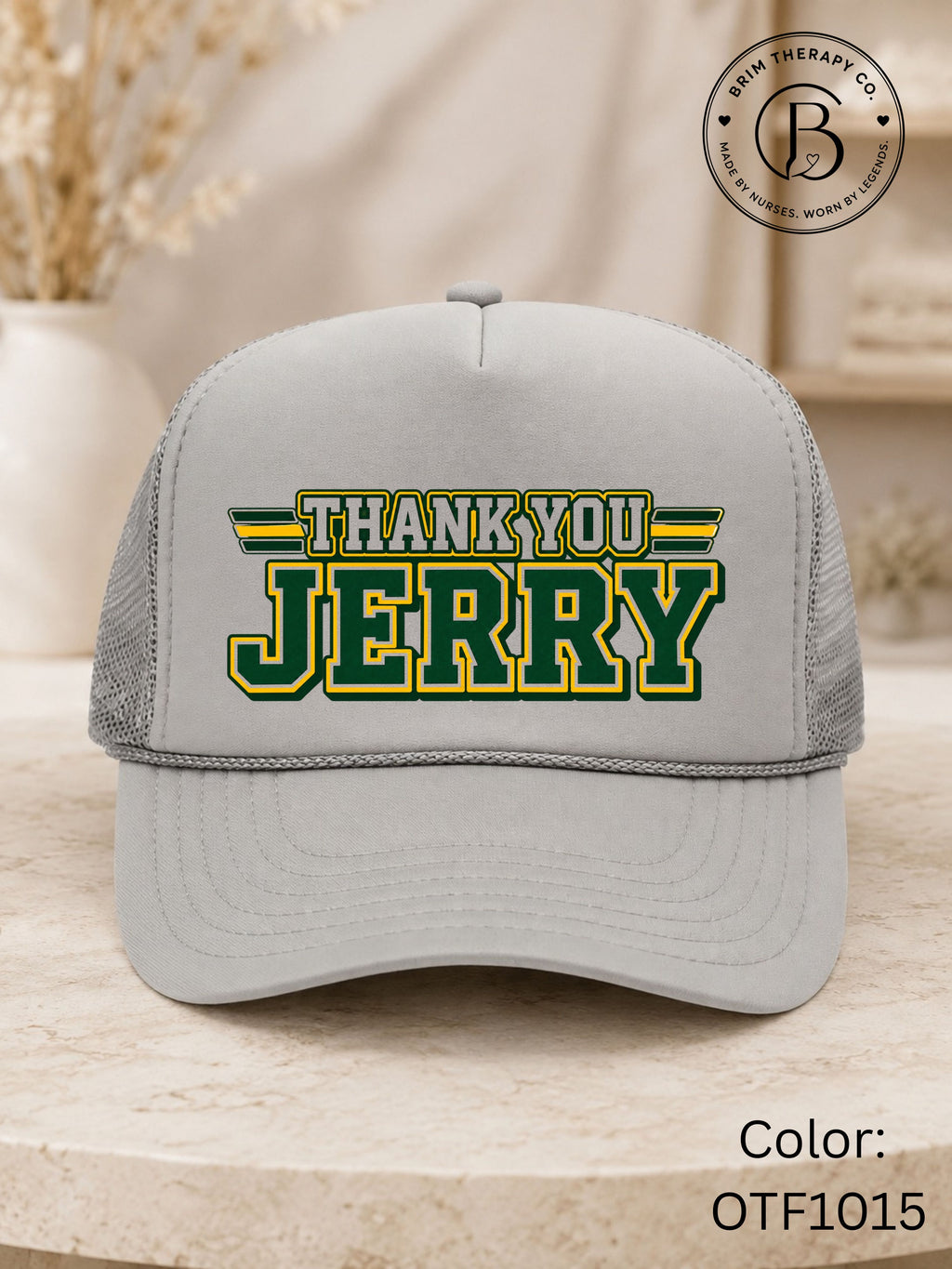 SPFB1242: Thank you Jerry Game Day Trucker Hat