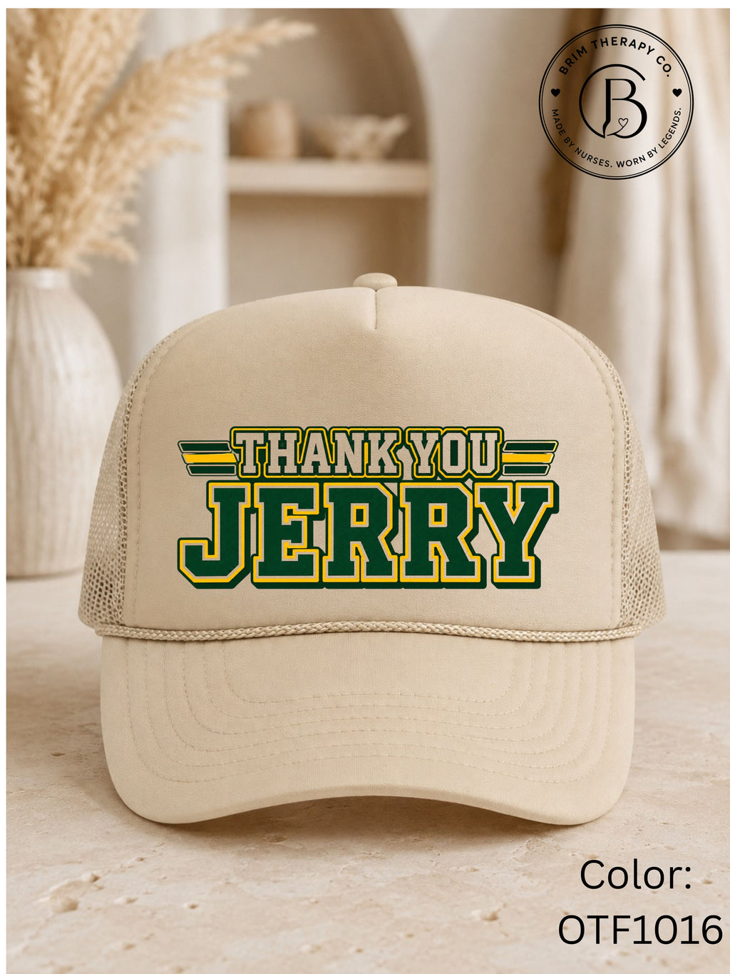 SPFB1242: Thank you Jerry Game Day Trucker Hat