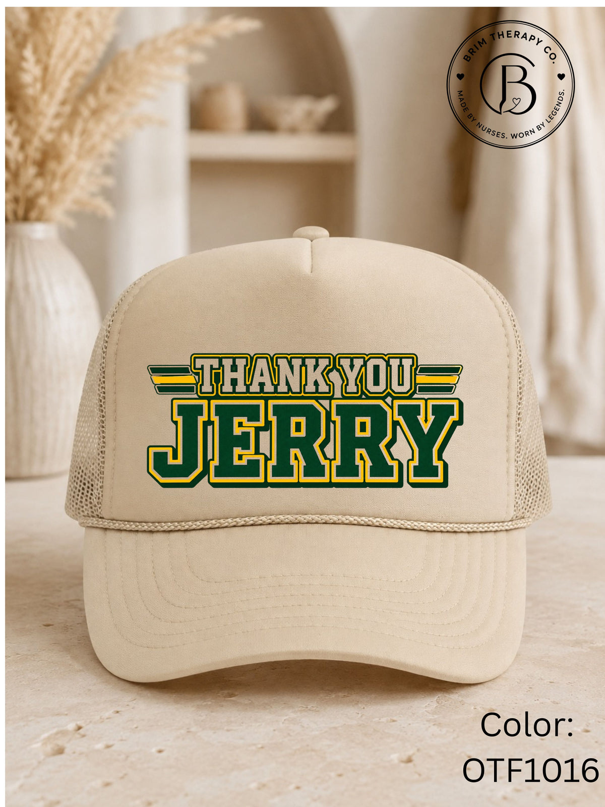 SPFB1242: Thank you Jerry Game Day Trucker Hat
