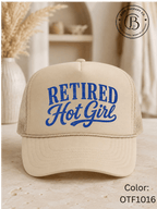 GELI1025: Retired Hot Girl Trucker Hat