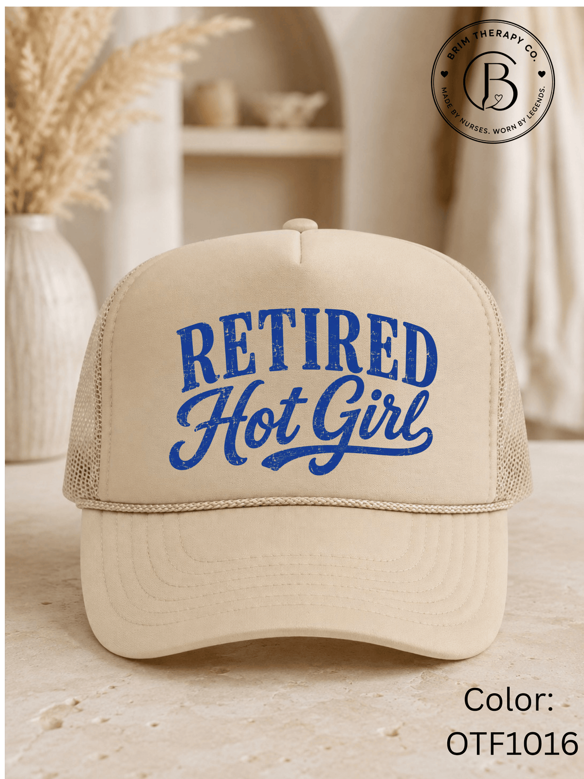 GELI1025: Retired Hot Girl Trucker Hat