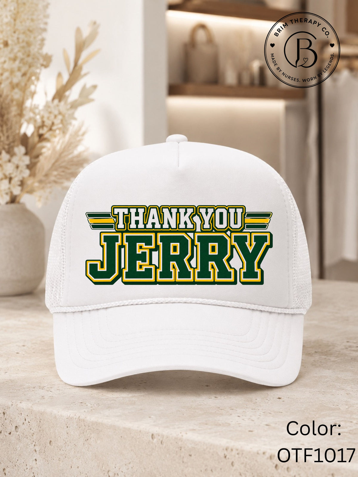 SPFB1242: Thank you Jerry Game Day Trucker Hat