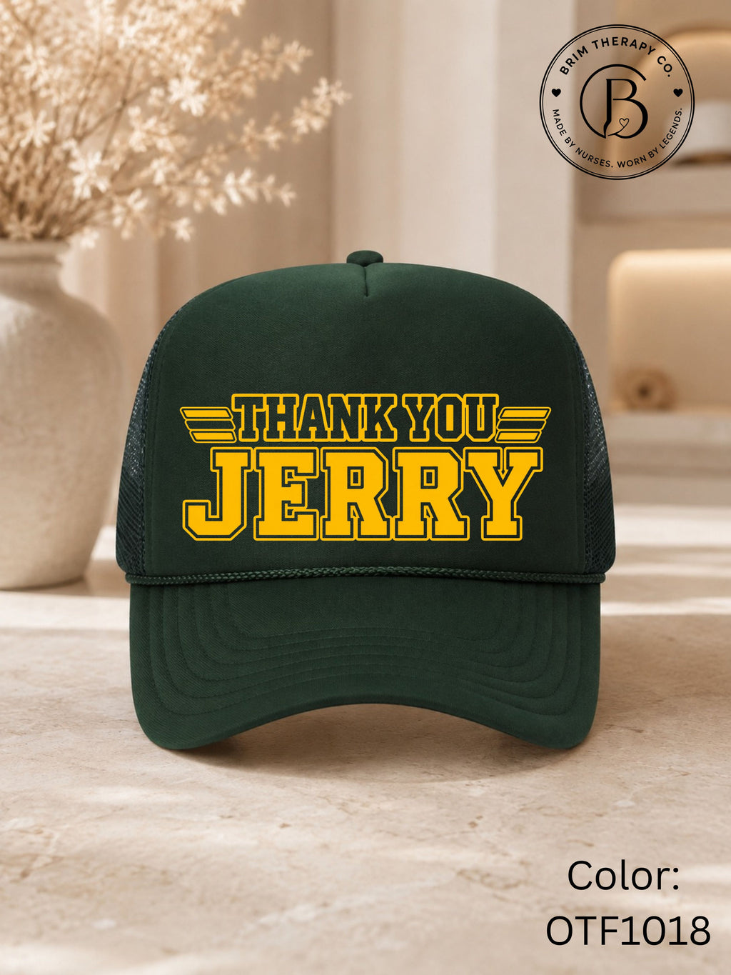 SPFB1242: Thank you Jerry Game Day Trucker Hat