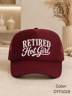 GELI1025: Retired Hot Girl Trucker Hat