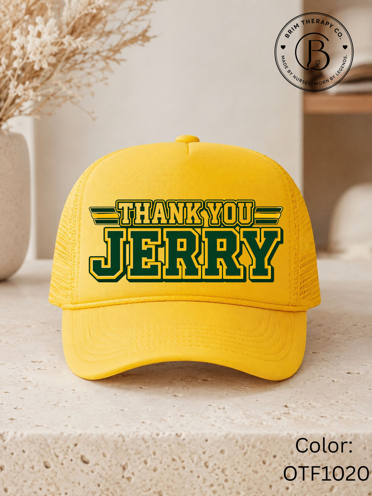 SPFB1242: Thank you Jerry Game Day Trucker Hat