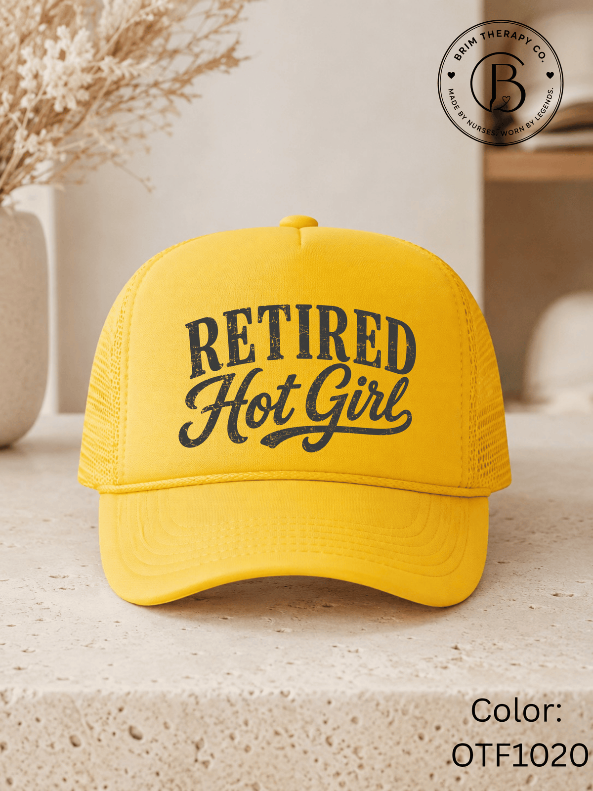 GELI1025: Retired Hot Girl Trucker Hat