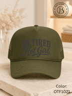 GELI1025: Retired Hot Girl Trucker Hat