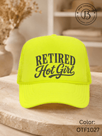 GELI1025: Retired Hot Girl Trucker Hat