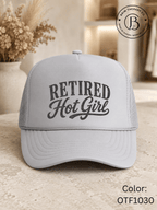 GELI1025: Retired Hot Girl Trucker Hat