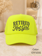 GELI1025: Retired Hot Girl Trucker Hat