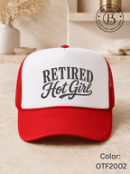 GELI1025: Retired Hot Girl Trucker Hat