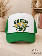SPFB1308: Green, Gold & Petty Packers Trucker Hat