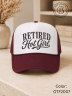 GELI1025: Retired Hot Girl Trucker Hat