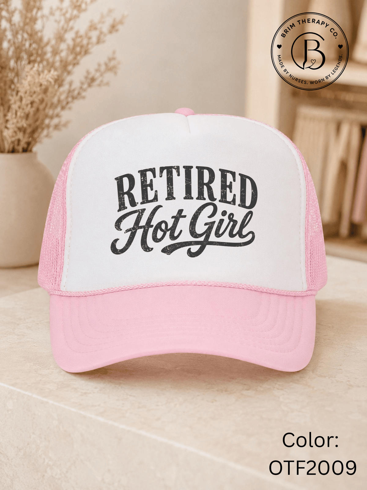 GELI1025: Retired Hot Girl Trucker Hat