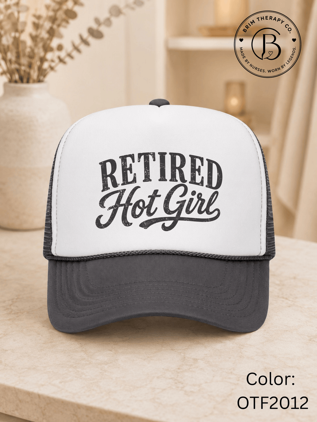 GELI1025: Retired Hot Girl Trucker Hat