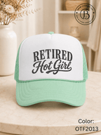 GELI1025: Retired Hot Girl Trucker Hat