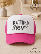 GELI1025: Retired Hot Girl Trucker Hat