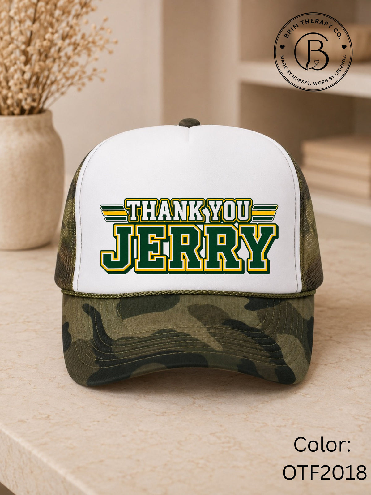 SPFB1242: Thank you Jerry Game Day Trucker Hat