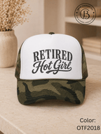 GELI1025: Retired Hot Girl Trucker Hat