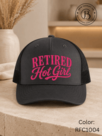 GELI1025: Retired Hot Girl Trucker Hat