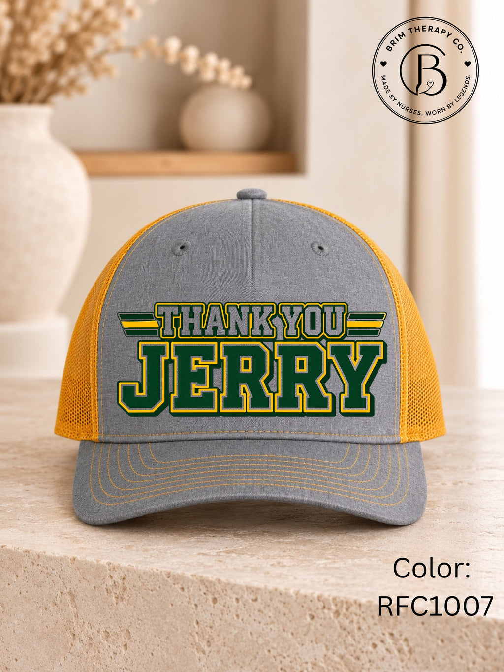 SPFB1242: Thank you Jerry Game Day Trucker Hat