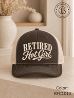 GELI1025: Retired Hot Girl Trucker Hat