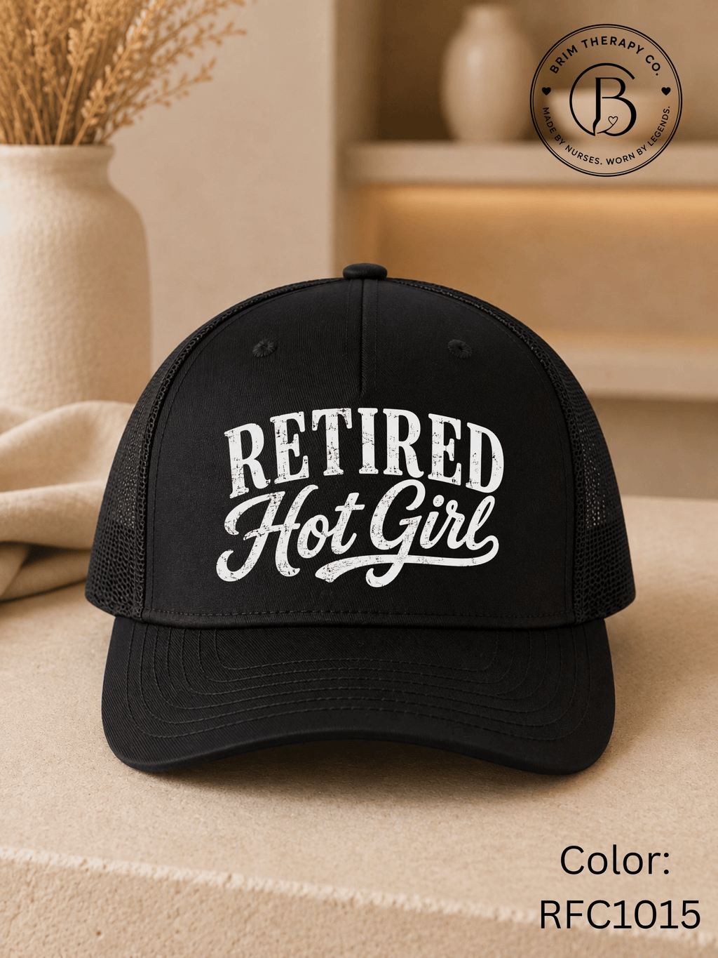GELI1025: Retired Hot Girl Trucker Hat