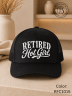 GELI1025: Retired Hot Girl Trucker Hat