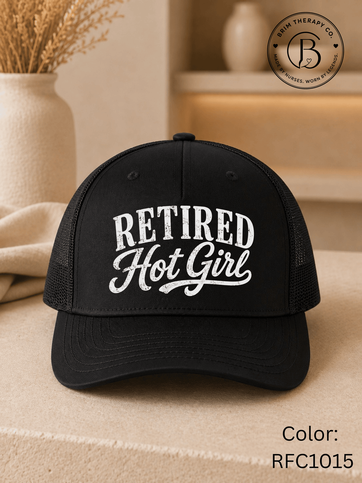 GELI1025: Retired Hot Girl Trucker Hat