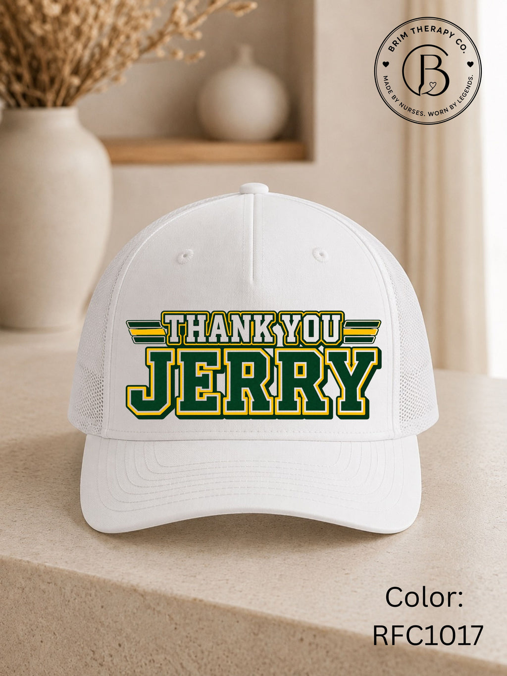 SPFB1242: Thank you Jerry Game Day Trucker Hat