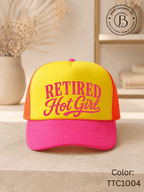 GELI1025: Retired Hot Girl Trucker Hat