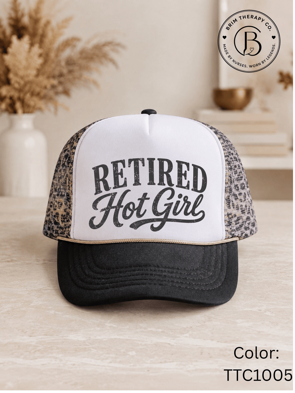 GELI1025: Retired Hot Girl Trucker Hat