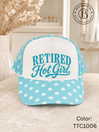 GELI1025: Retired Hot Girl Trucker Hat
