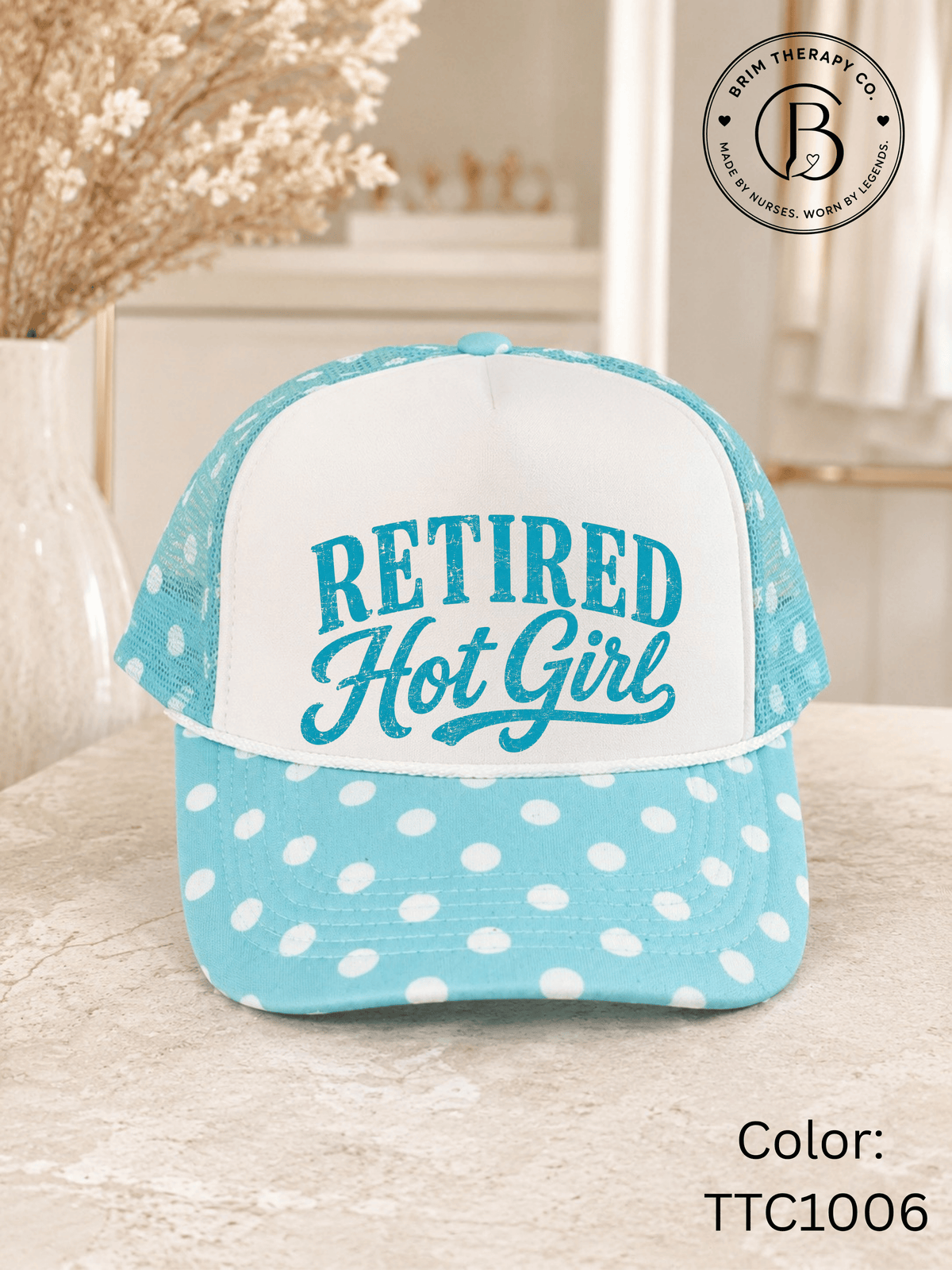 GELI1025: Retired Hot Girl Trucker Hat