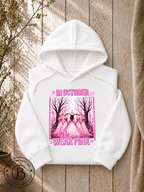 SEHL1319: In October We Wear Pink Witchy Breast Cancer Awareness Tee
