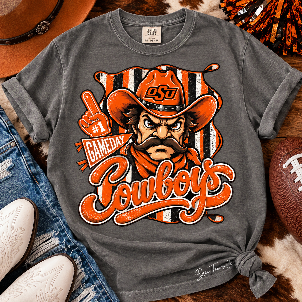 Oklahoma State Cowboys Pistol Pete Graphic Tee