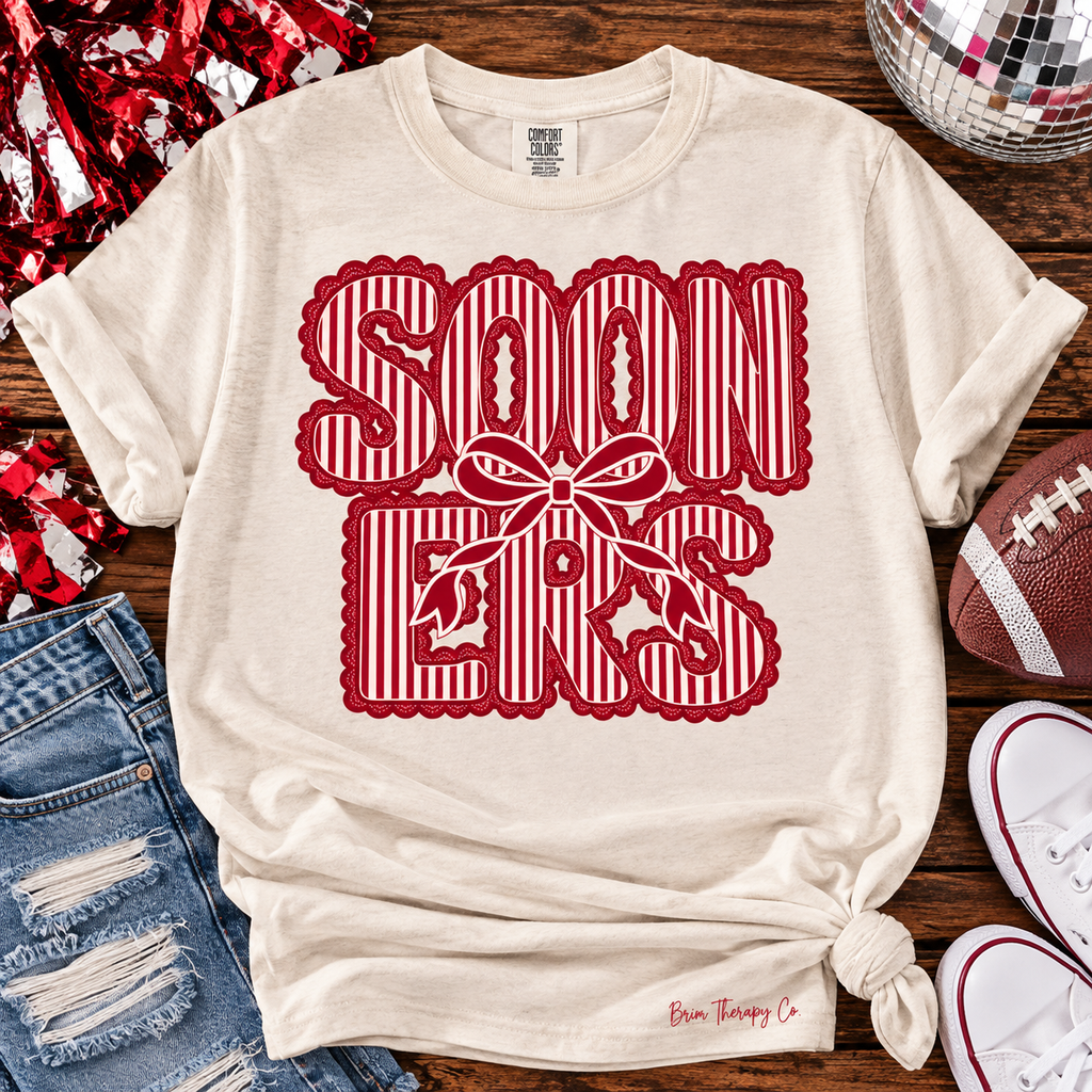 Oklahoma Sooners Bow Retro Game Day Graphic Tee