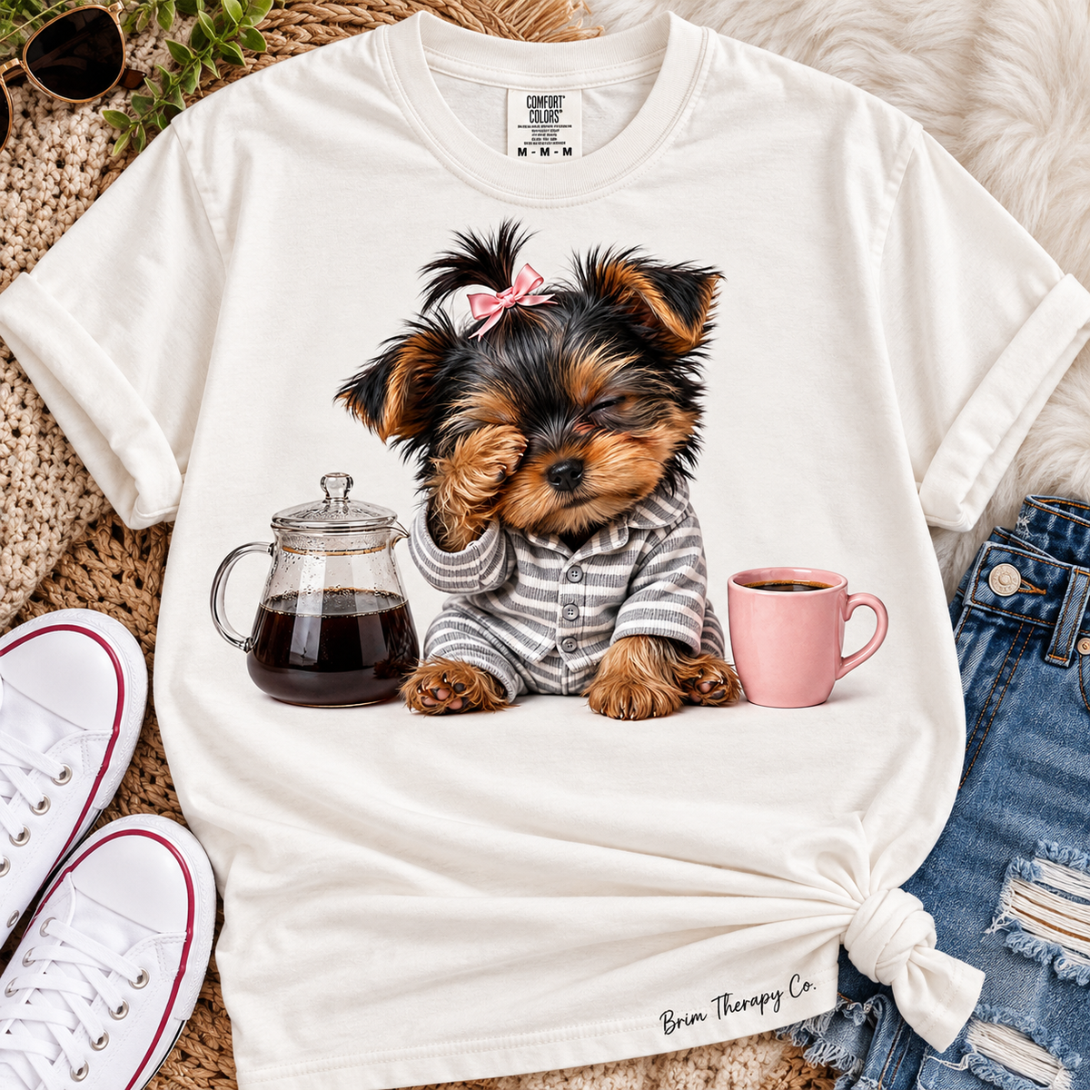 Paws Before People Coffee Lover Graphic Tee